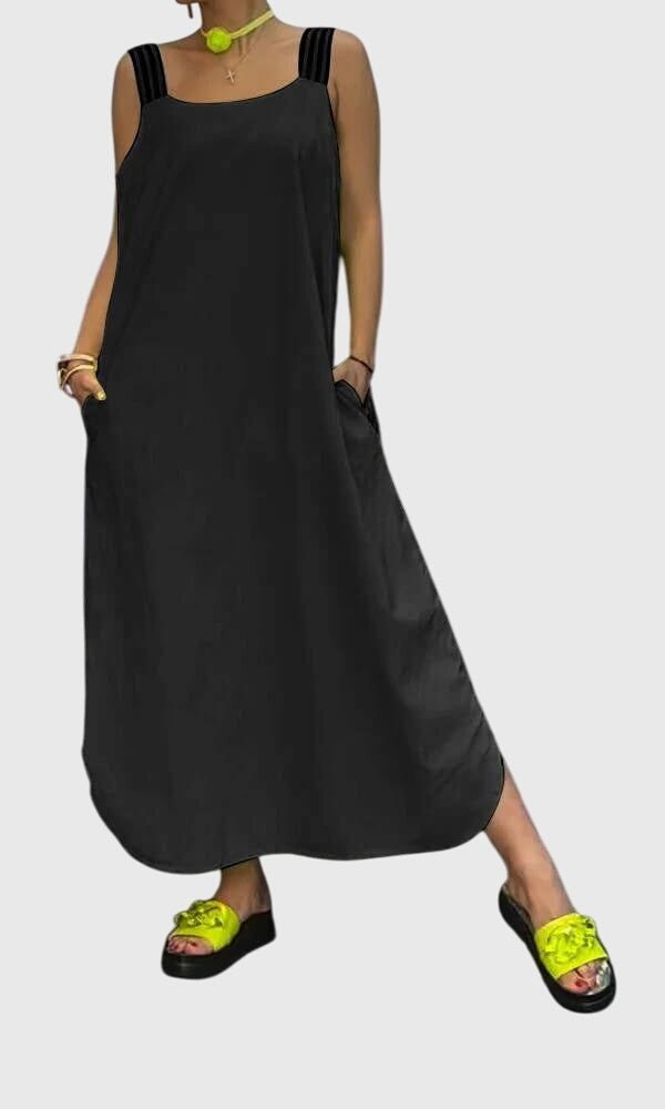 Elegant Red Dress for Women with Relaxed Fit Everyday Wear Soft Finish Evening Style