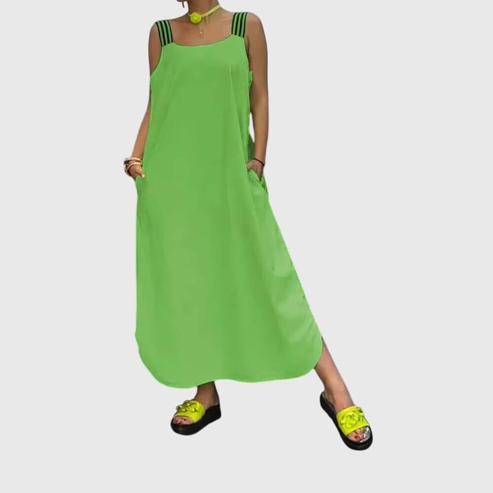Elegant Red Dress for Women with Relaxed Fit Everyday Wear Soft Finish Evening Style