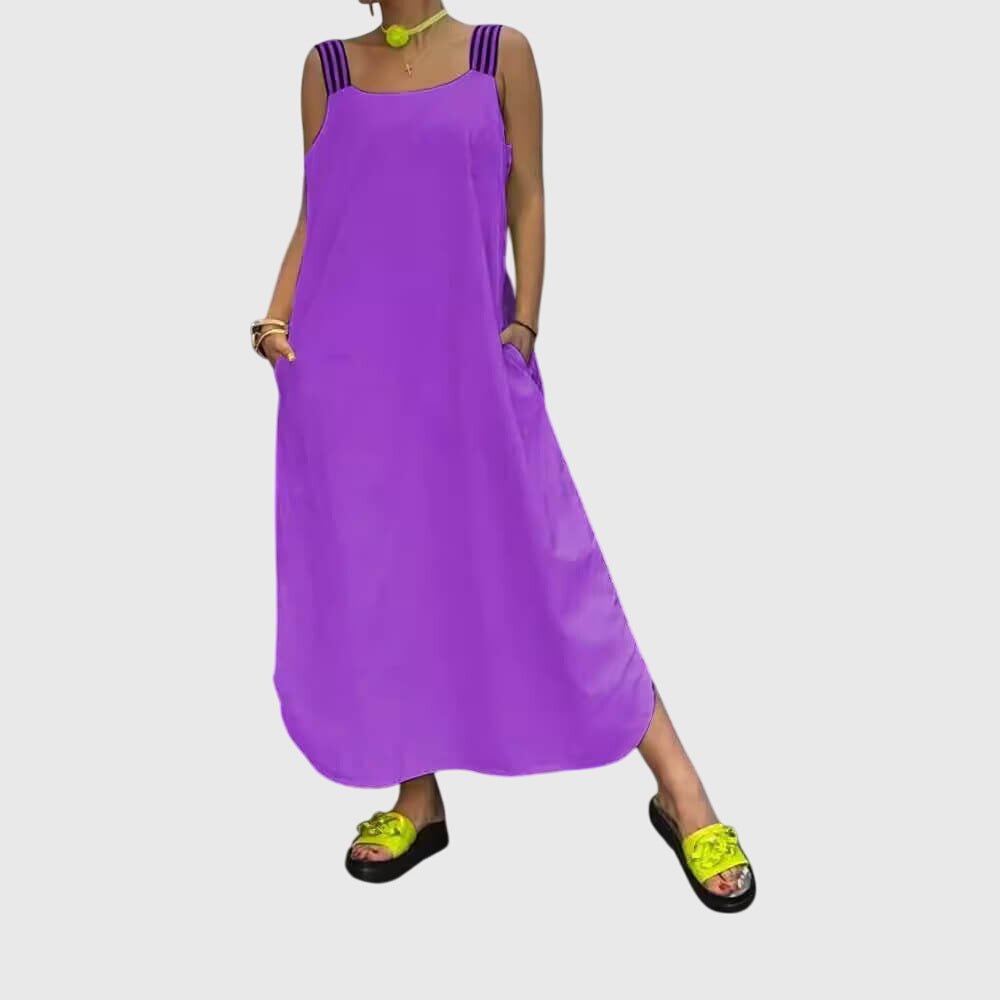Elegant Red Dress for Women with Relaxed Fit Everyday Wear Soft Finish Evening Style