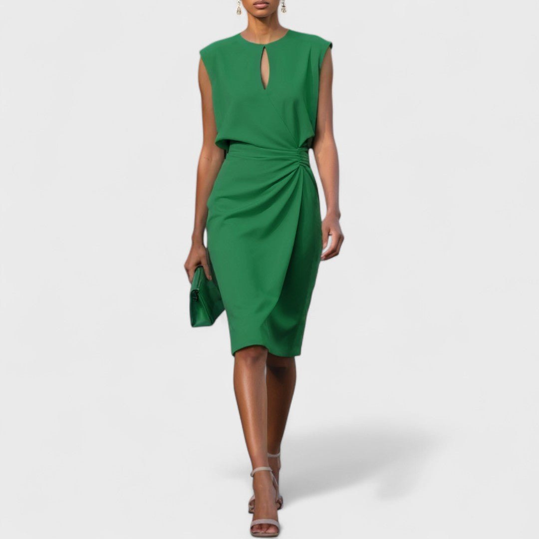 Elegant Red Dress for Women with Relaxed Fit Everyday Wear Soft Finish Evening Style