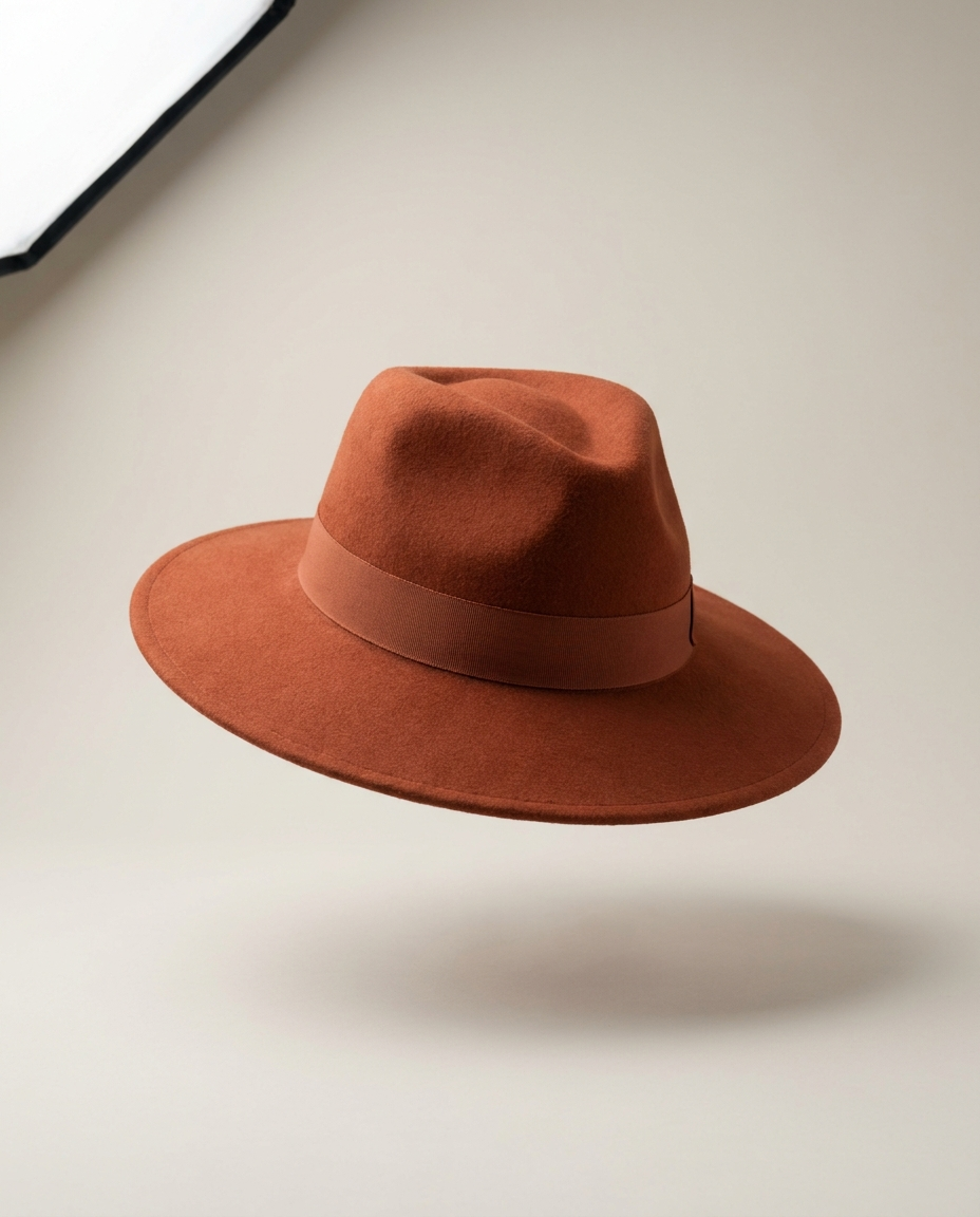 The Savannah — Rust Wide-Brim Hat